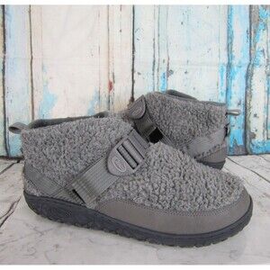 Chaco Ramble Fluff Bootie Ankle Boots Big Kids Boys Girls Size 6 Gray Fleece